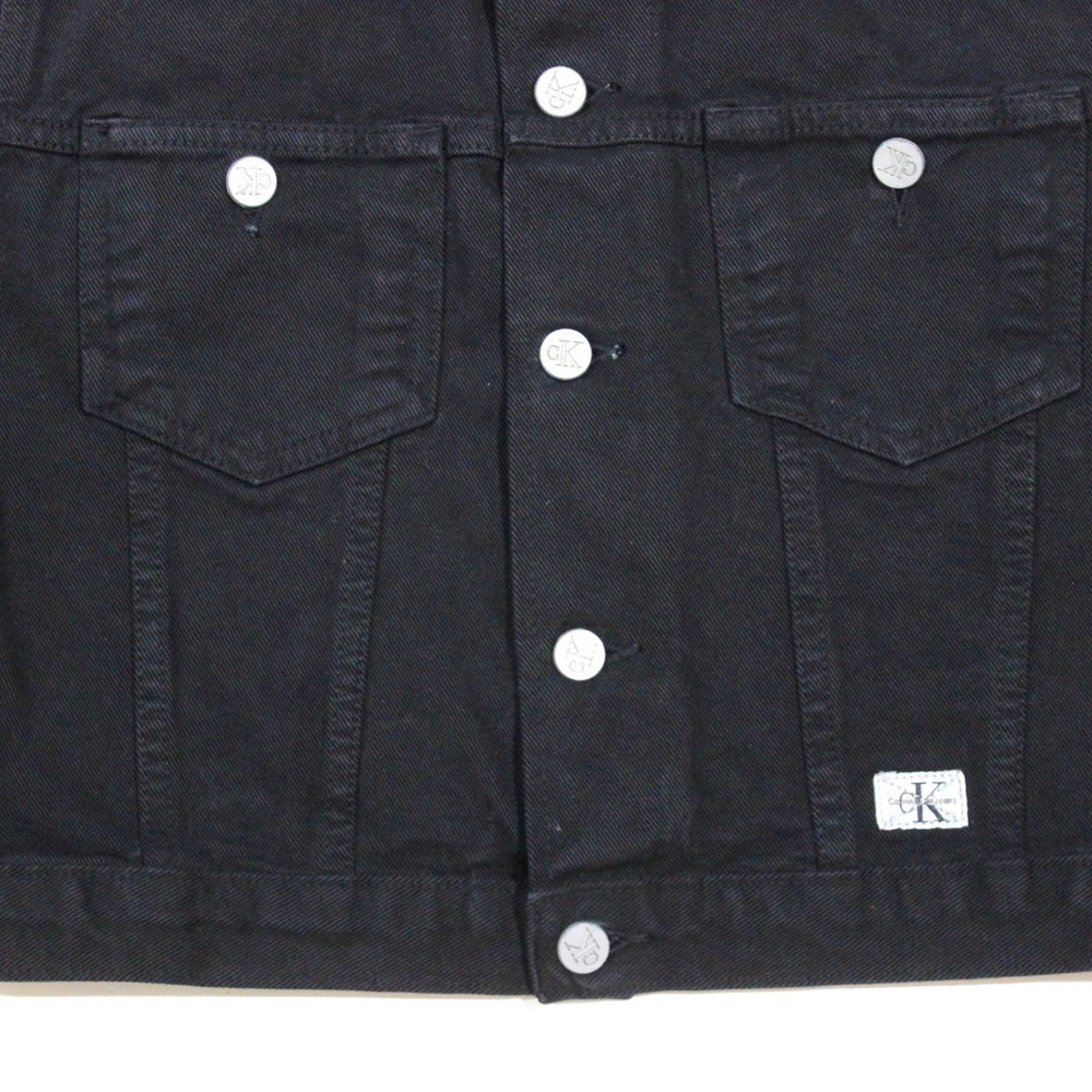 VTG Calvin Klein 90's Sleeveless Denim Jacket Vest - Picture 2 of 5